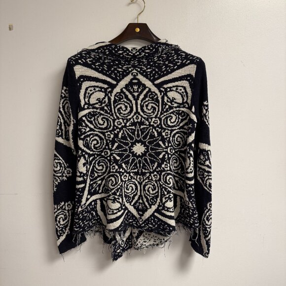 Free People Smitten Kitten Slouchy Mandala Boho Cardigan Medium - Picture 9 of 11
